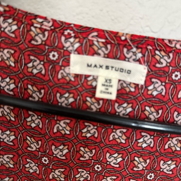 Floral Red Ruffle Dress - Picture 2 of 2